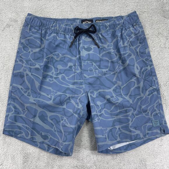Billabong Other - Billabong Blue & Light Gray Patterned Hybrid Shorts